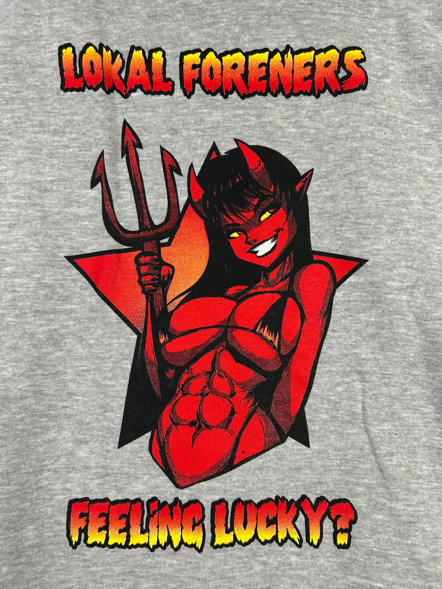 Feeling Lucky Heather Ash Premium Hoodie (Large)