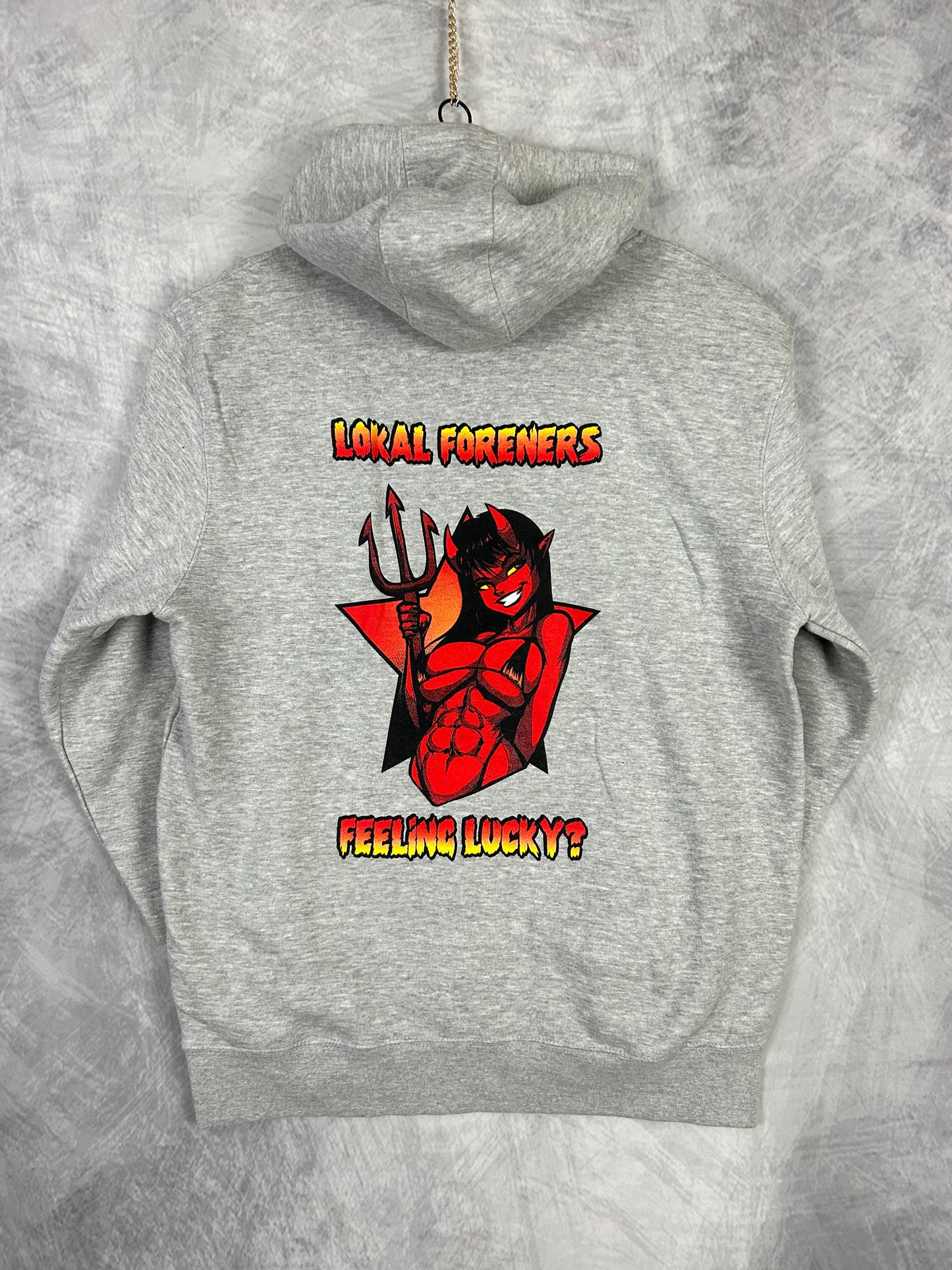 Feeling Lucky Heather Ash Premium Hoodie (Large)