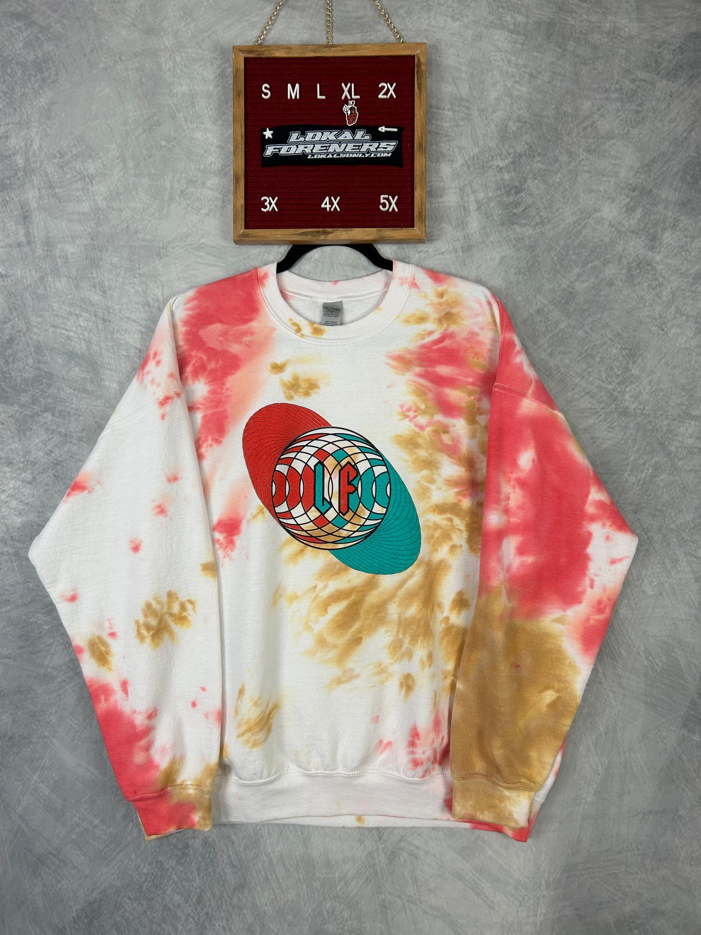 3D Optics Tie Dye Crewneck