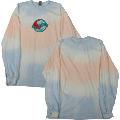 Blue Peach Future Wave Blue Red Tie Dye