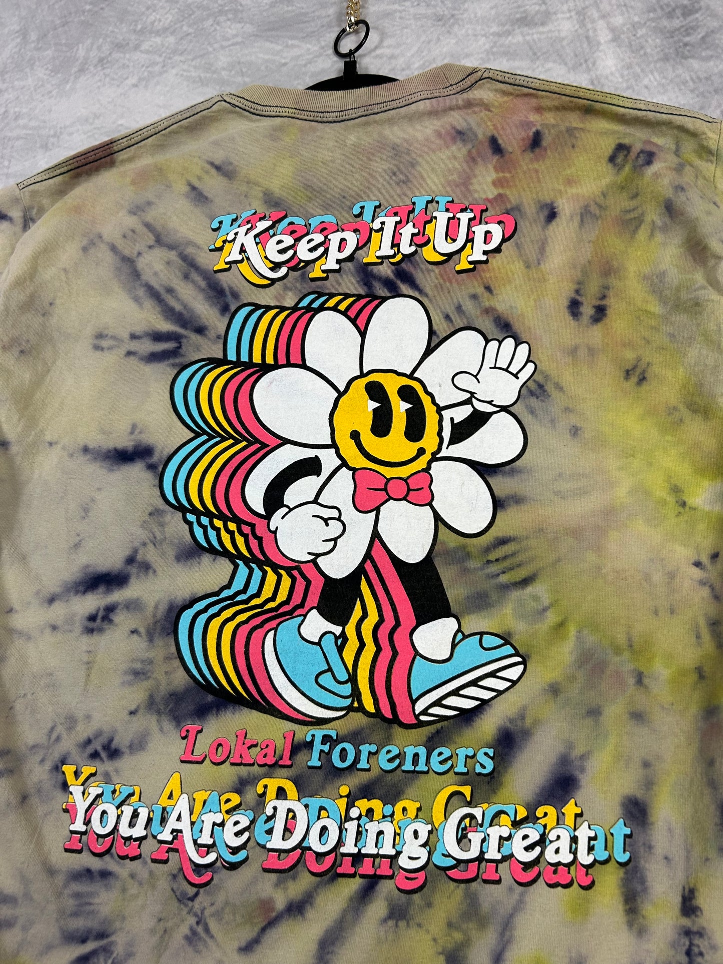 Flower Power Tie Dye T Shirt