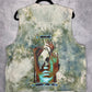 Custom Tie Dye Dickies Fisherman Vest *Size L
