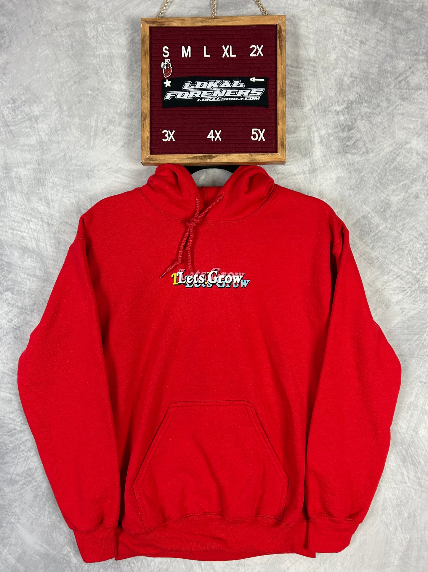 Flower Power Premium Red Hoodie (Small)