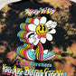 Flower Power Reverse Tie Dye Long Sleeve (Large)