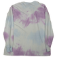 Yellow Purple Future Wave Purple White Tie Dye - Long Sleeve