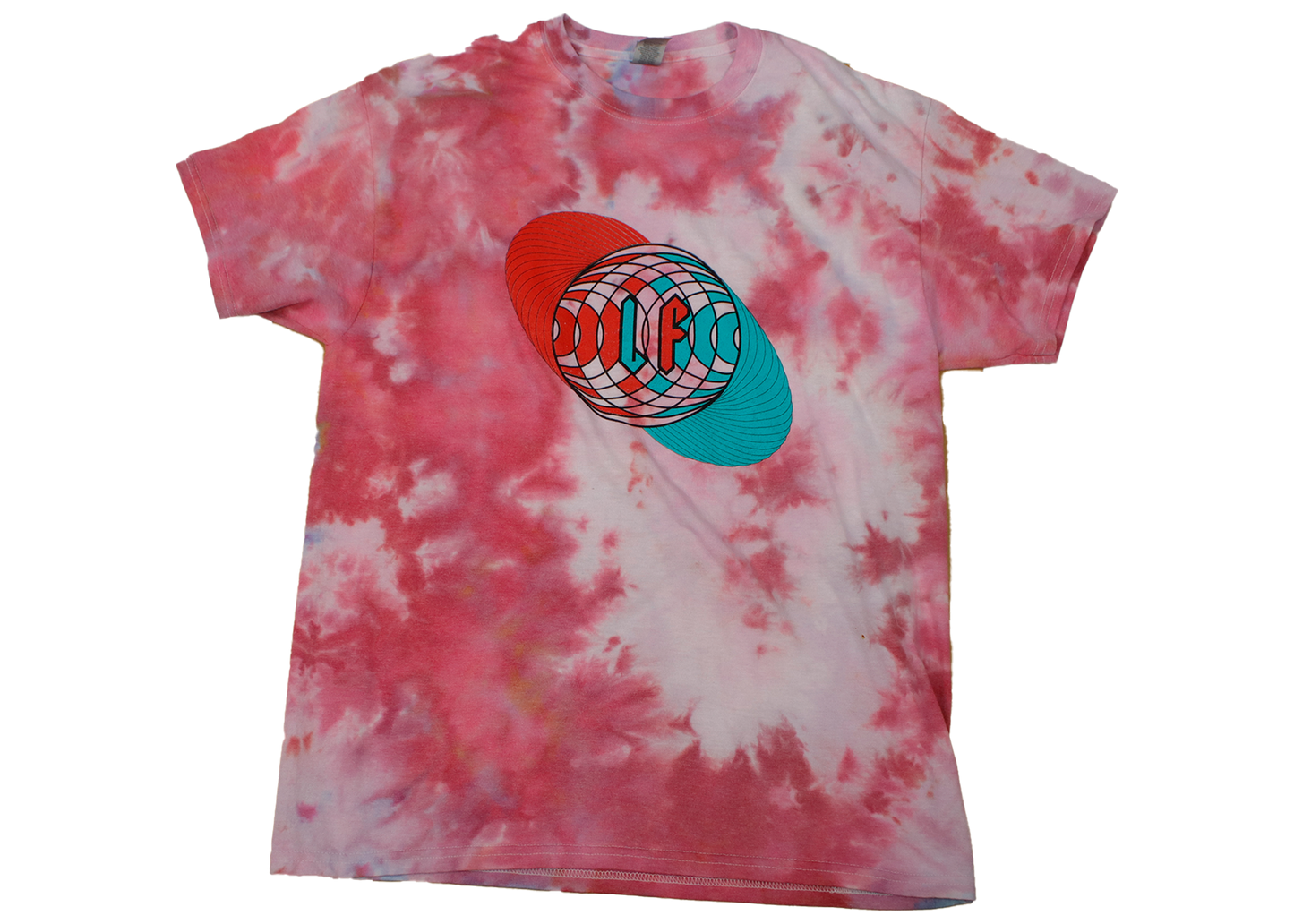 3D Optics Tie Dye Pink White