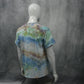 Blue White Future Wave Blue Green Tie Dye