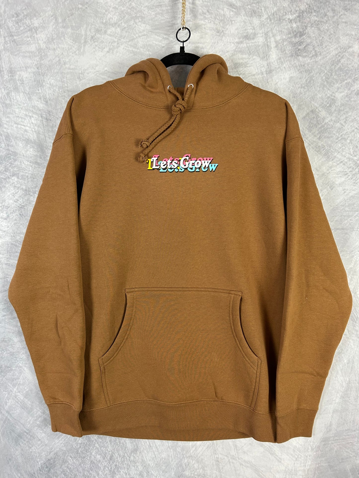 Flower Power Premium Brown Hoodie (Medium)