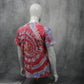 Blue Red Future Wave Tie Dye