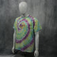 Yellow Purple Future Wave Purple Green Tie Dye