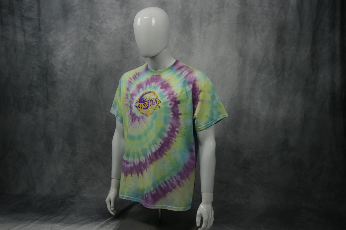 Yellow Purple Future Wave Purple Green Tie Dye