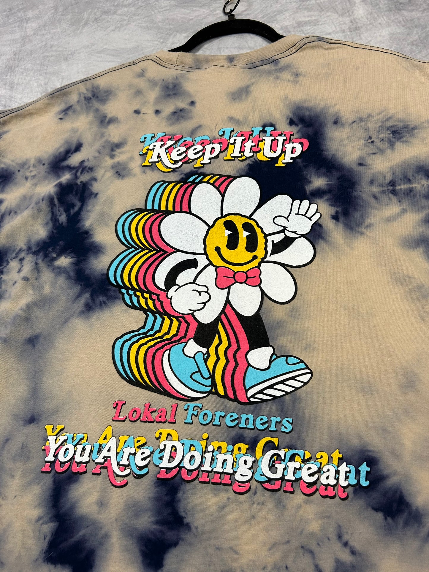 Flower Power Acid Wash T (3X Tall)