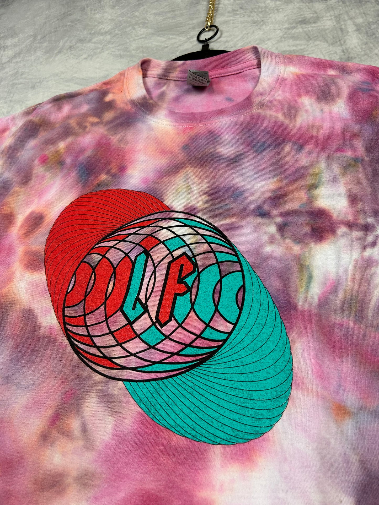 3D Optics Tie Dye T Shirt