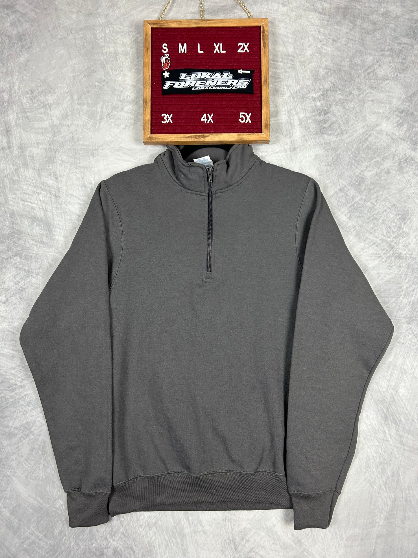 Lokal Lovers Charcoal Quarter Zip