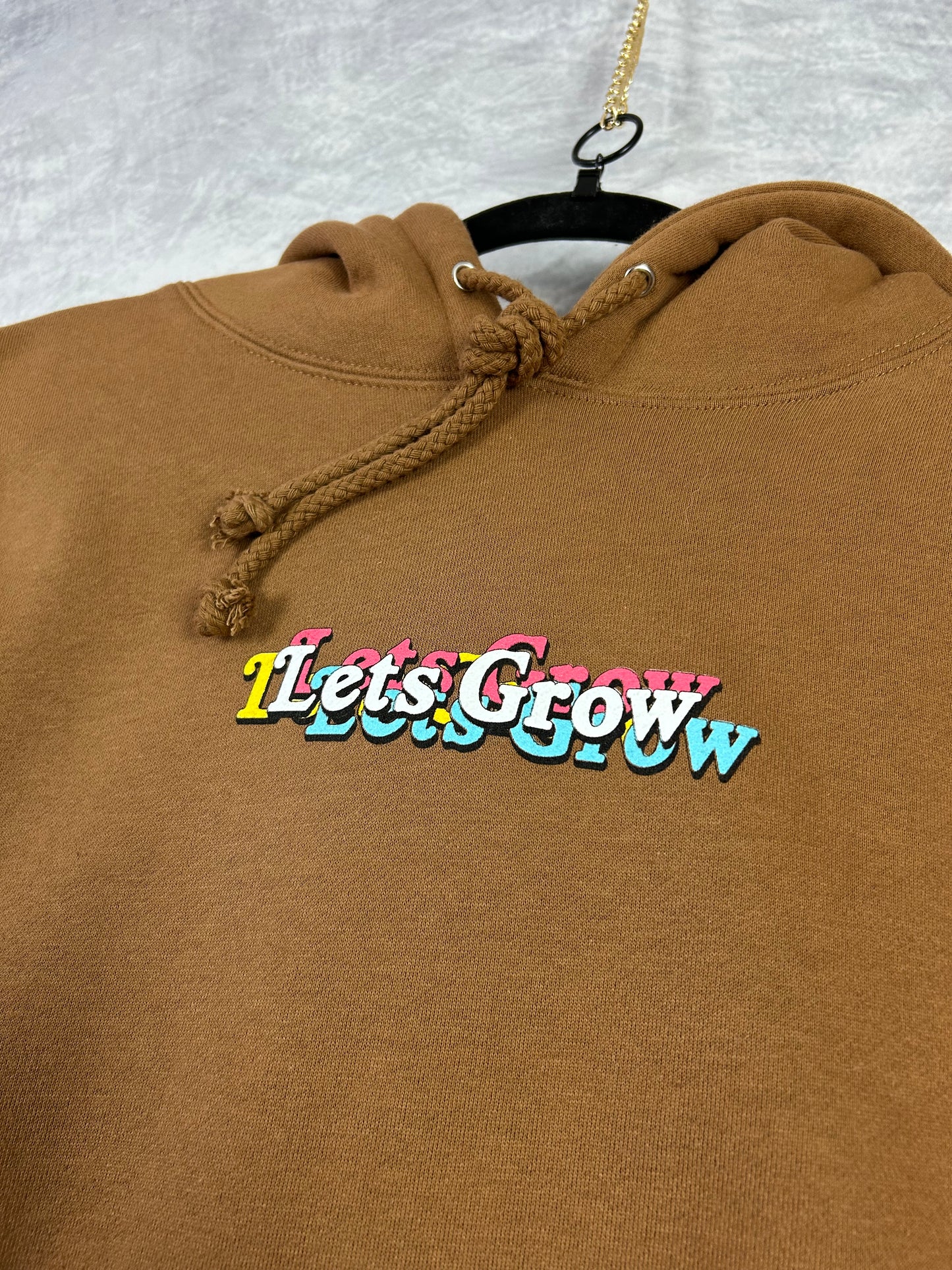 Flower Power Premium Brown Hoodie (Medium)