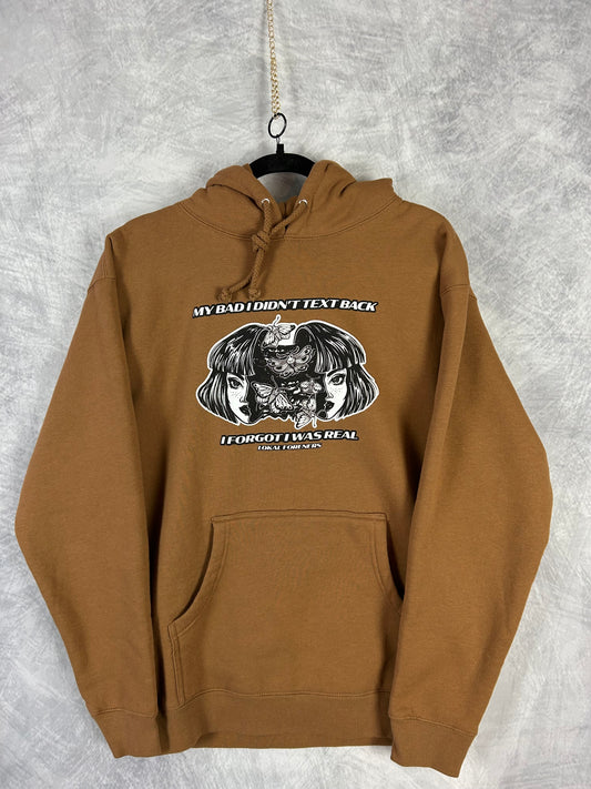 Disassociated Premium Brown Hoodie (Medium)