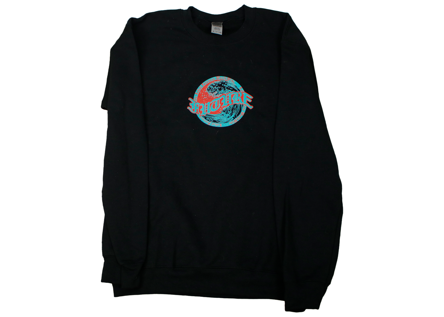 Future Wave Black Crewneck