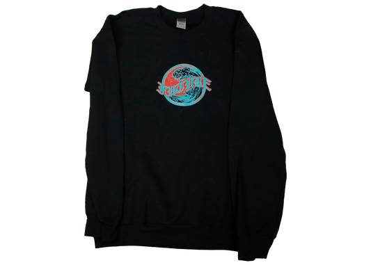 Future Wave Black Crewneck