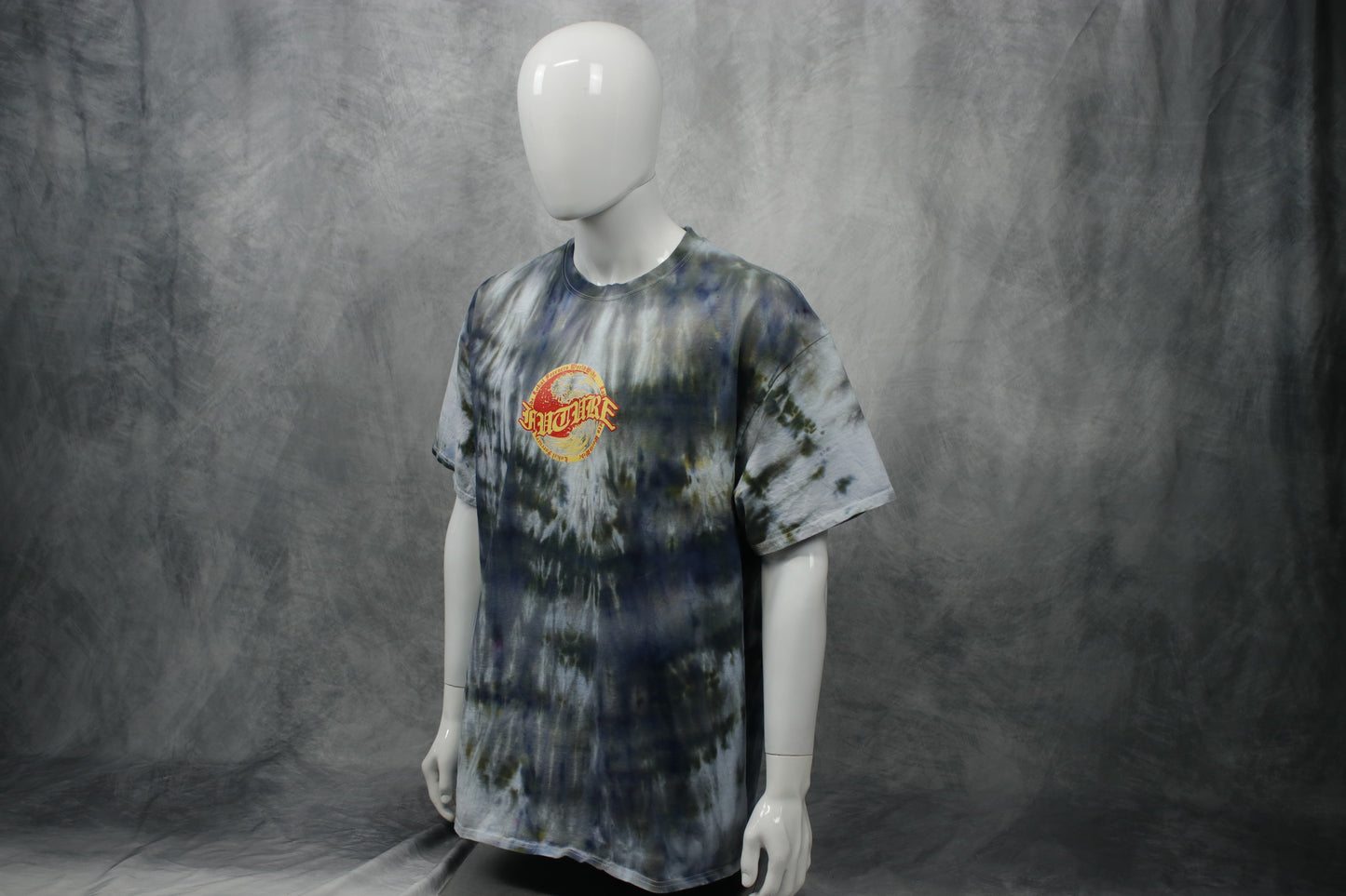 Yellow Red Future Wave Tie Dye Raven