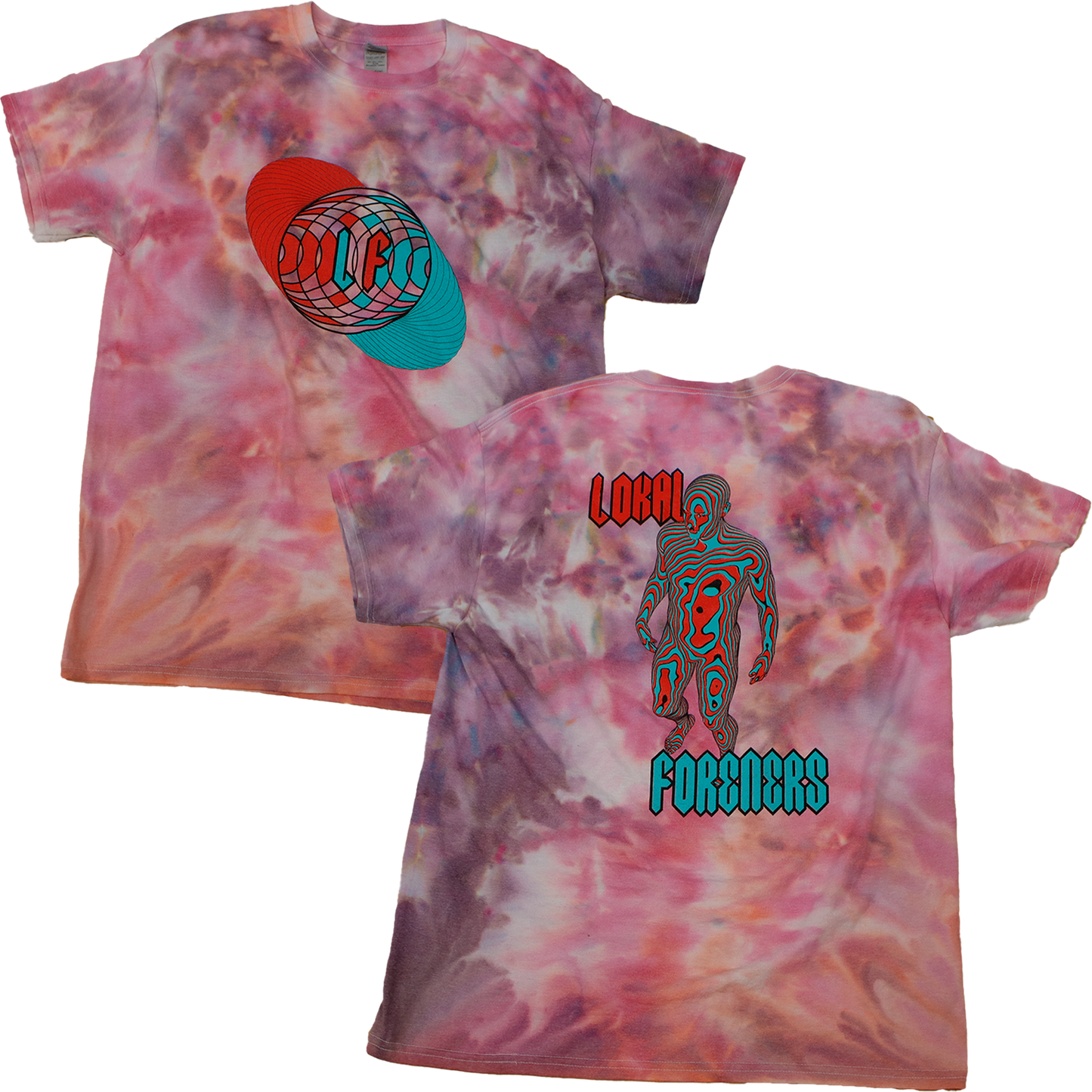 3D Optics Tie Dye Pink