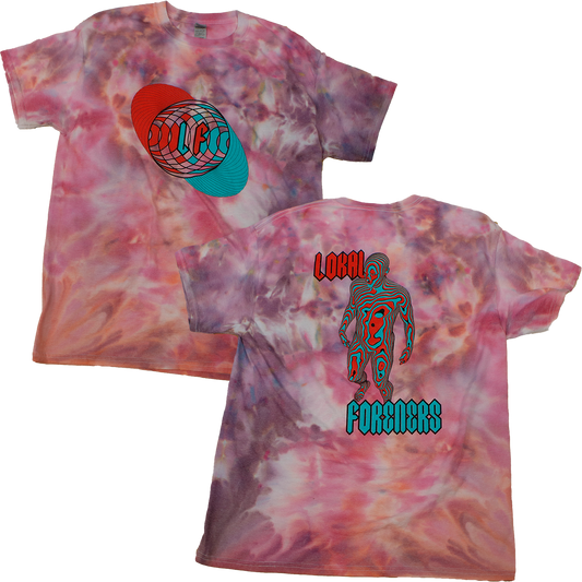 3D Optics Tie Dye Pink