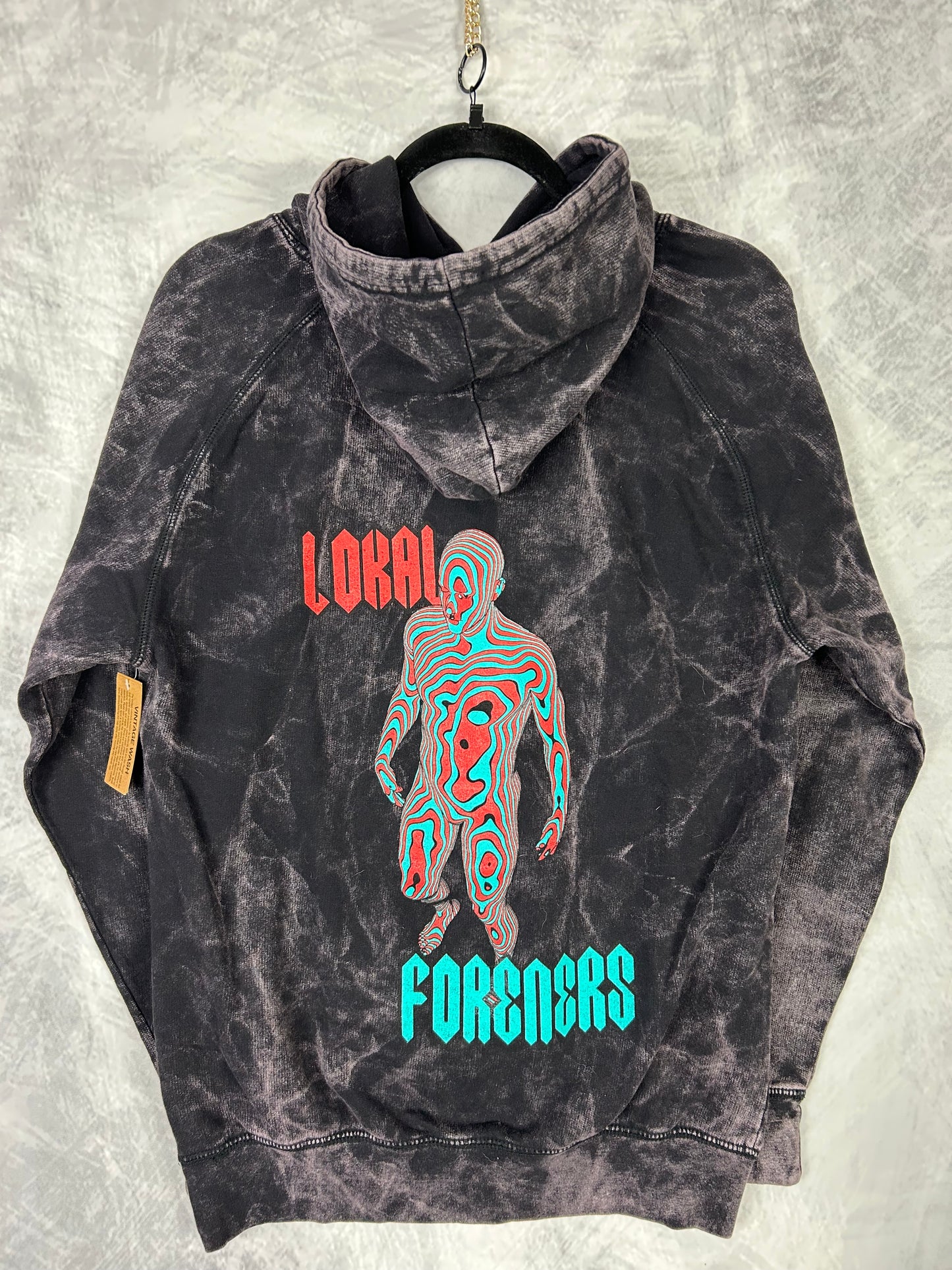 3D Optics Vintage Wash Hoodie