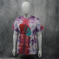 3D Optics Tie Dye Purple Red