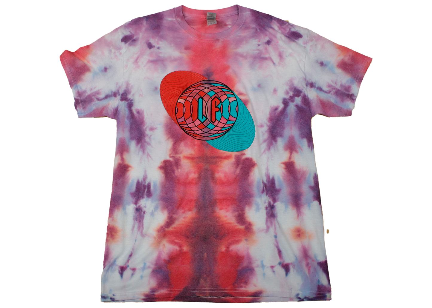 3D Optics Tie Dye Purple Red