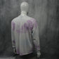 Yellow Purple Future Wave Purple White Tie Dye - Long Sleeve