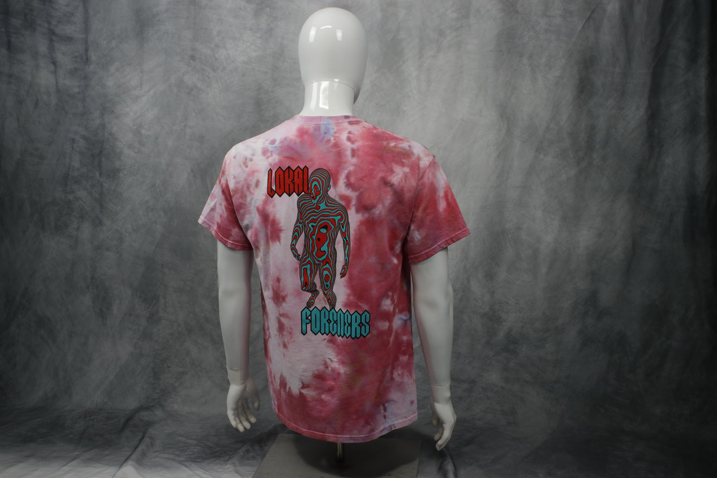 3D Optics Tie Dye Pink White