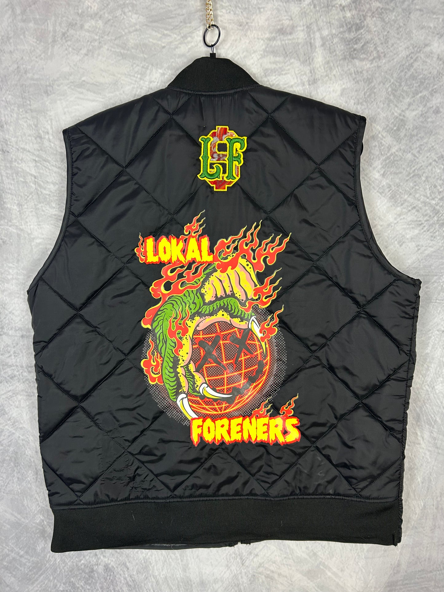 Dragon Claw Black Dickies Diamond Puffer Vest (XL)