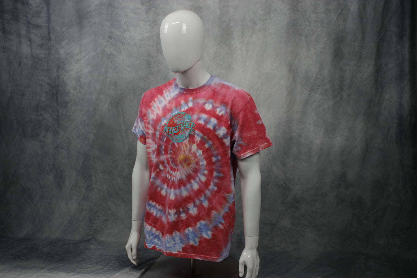 Blue Red Future Wave Tie Dye