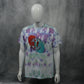 3D Optics Tie Dye Purple Green