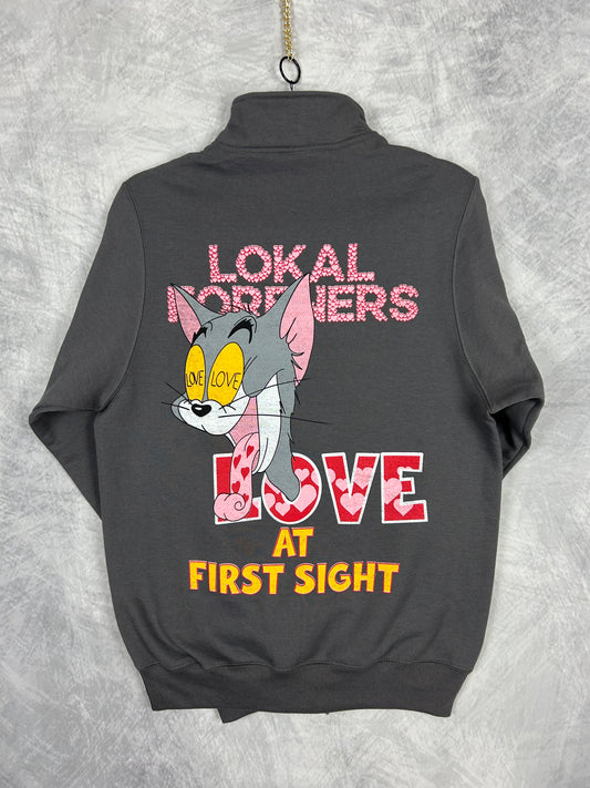 Lokal Lovers Charcoal Quarter Zip