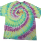 Yellow Purple Future Wave Purple Green Tie Dye