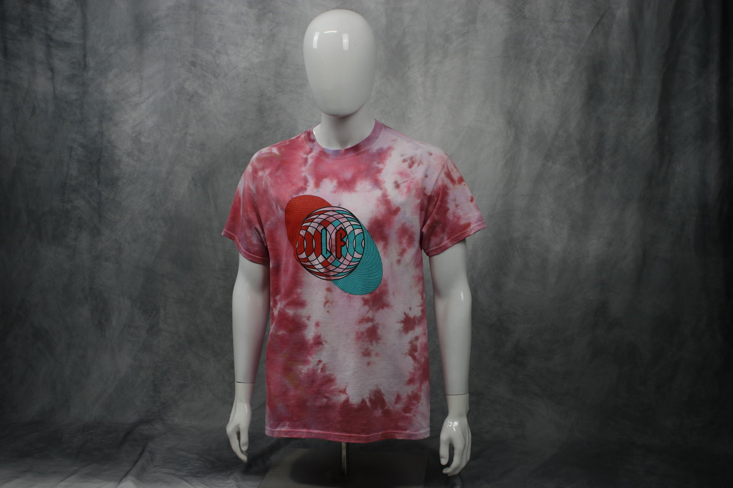 3D Optics Tie Dye Pink White