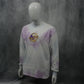 Yellow Purple Future Wave Purple White Tie Dye - Long Sleeve