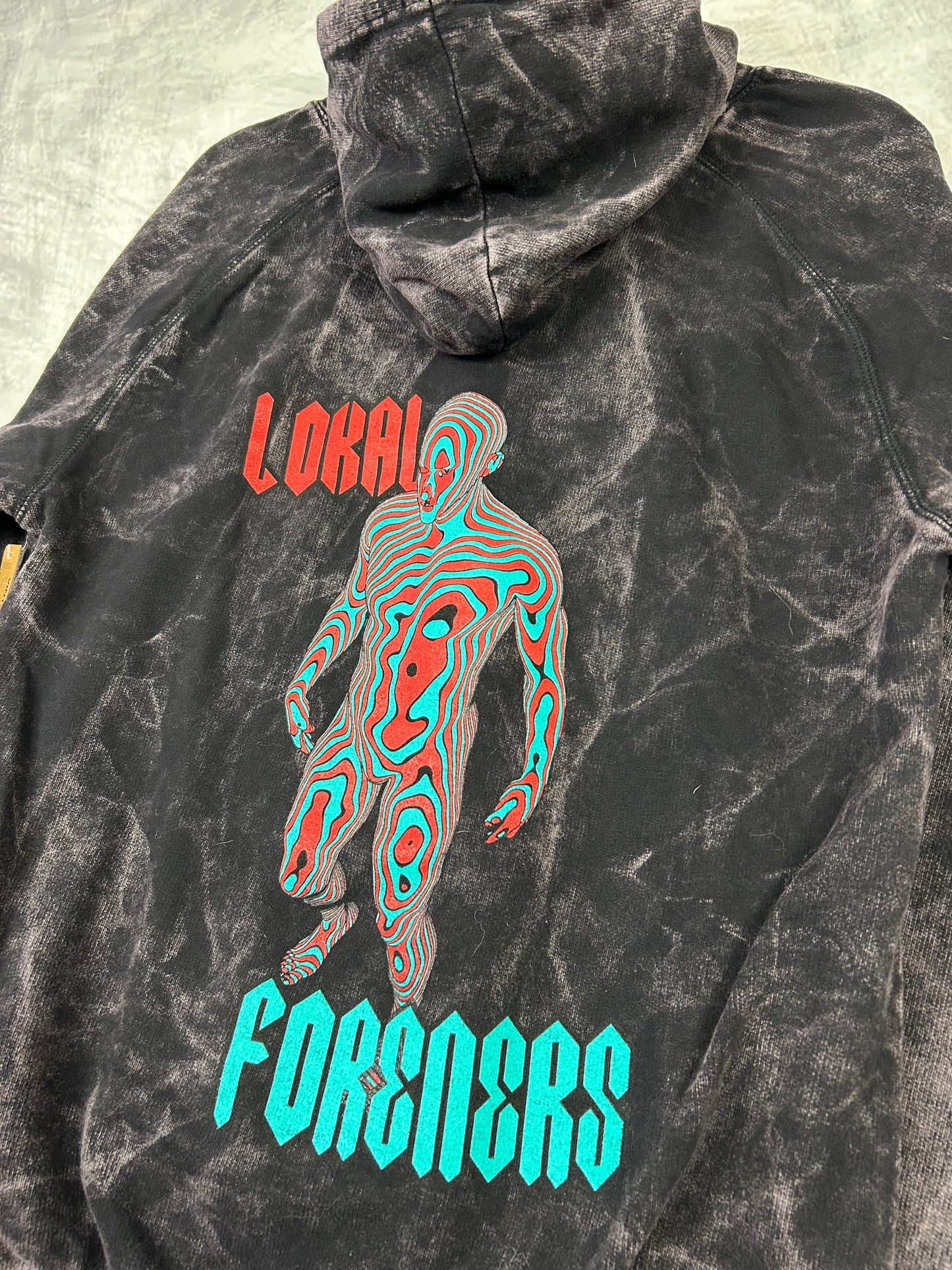 3D Optics Vintage Wash Hoodie