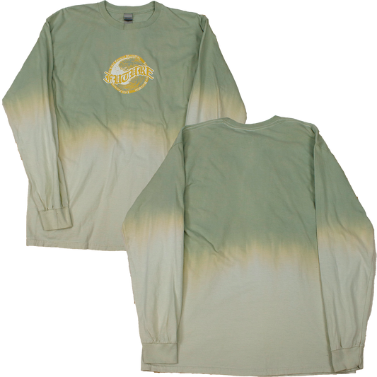 Yellow White Future Wave Green White Tie Dye - Long Sleeve