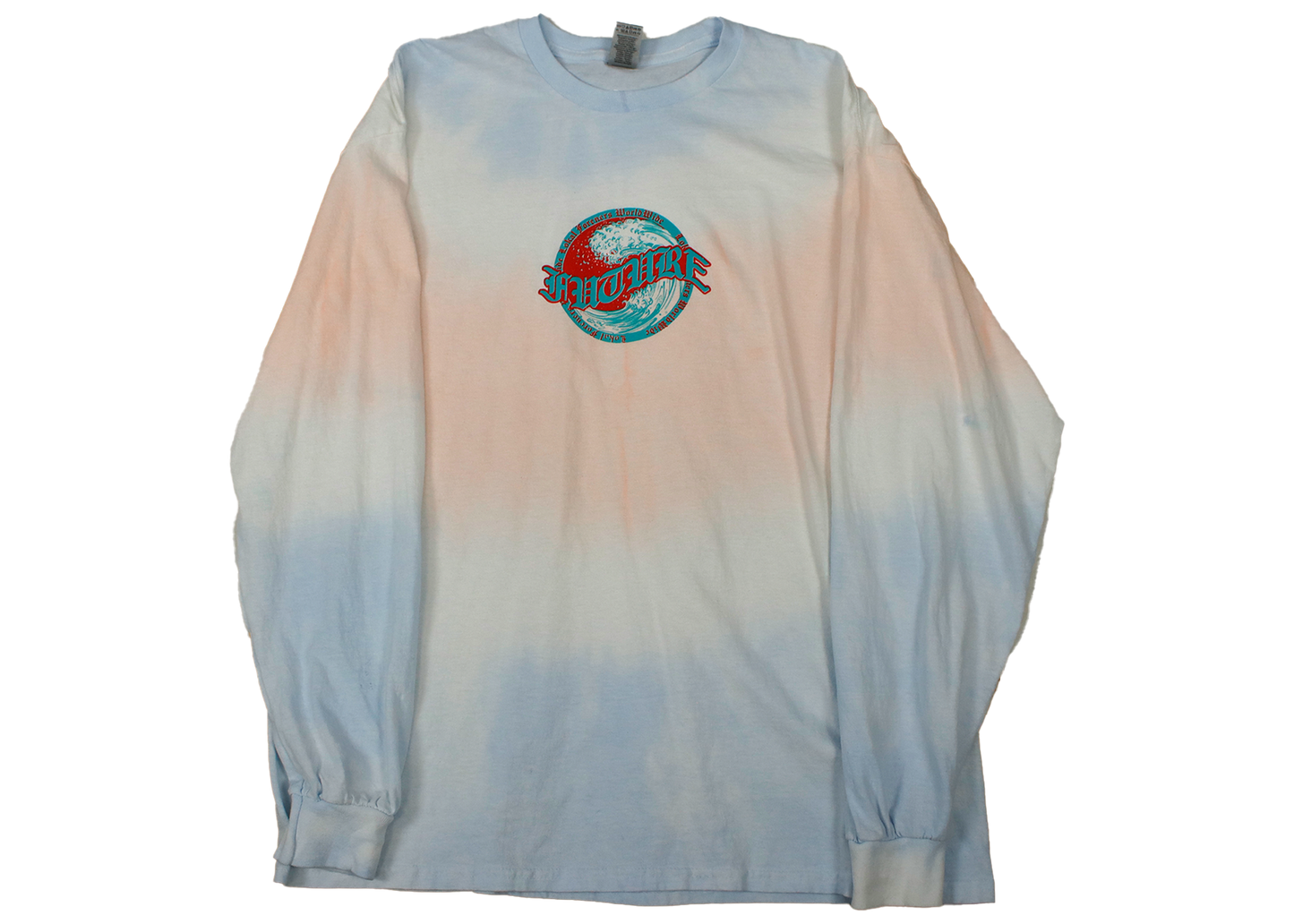 Blue Peach Future Wave Blue Red Tie Dye