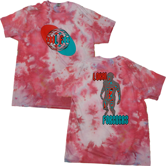 3D Optics Tie Dye Pink White