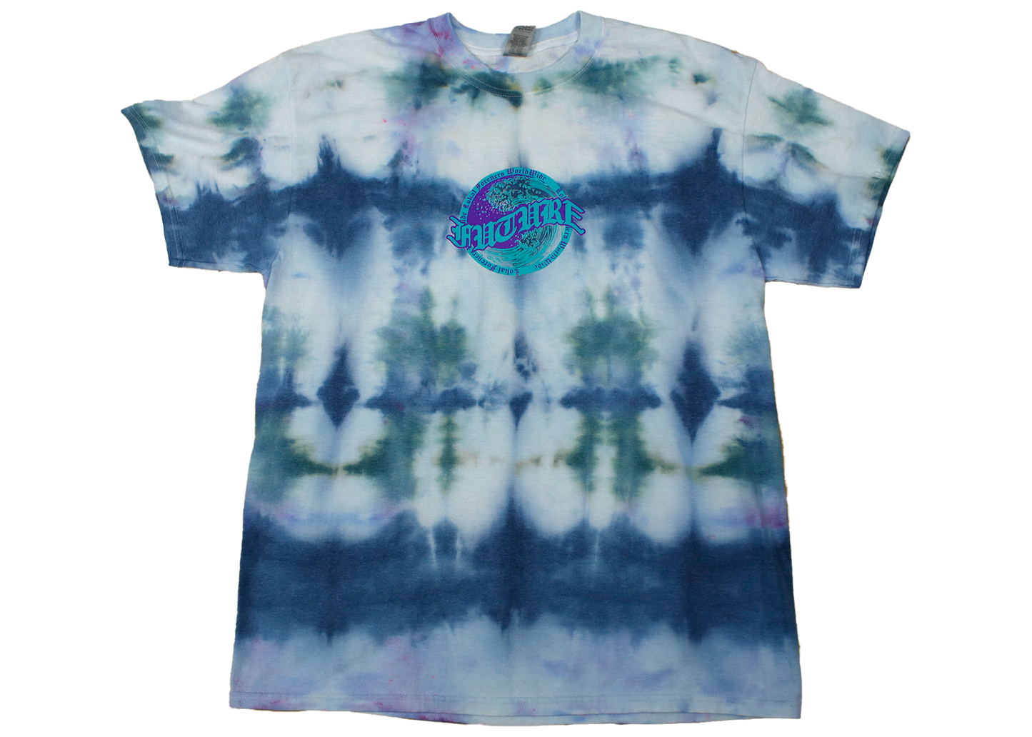 Blue Purple Future Wave Blue White Tie Dye