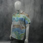 Blue White Future Wave Blue Green Tie Dye