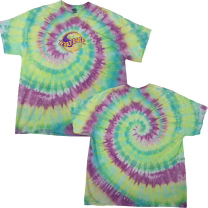 Yellow Purple Future Wave Purple Green Tie Dye