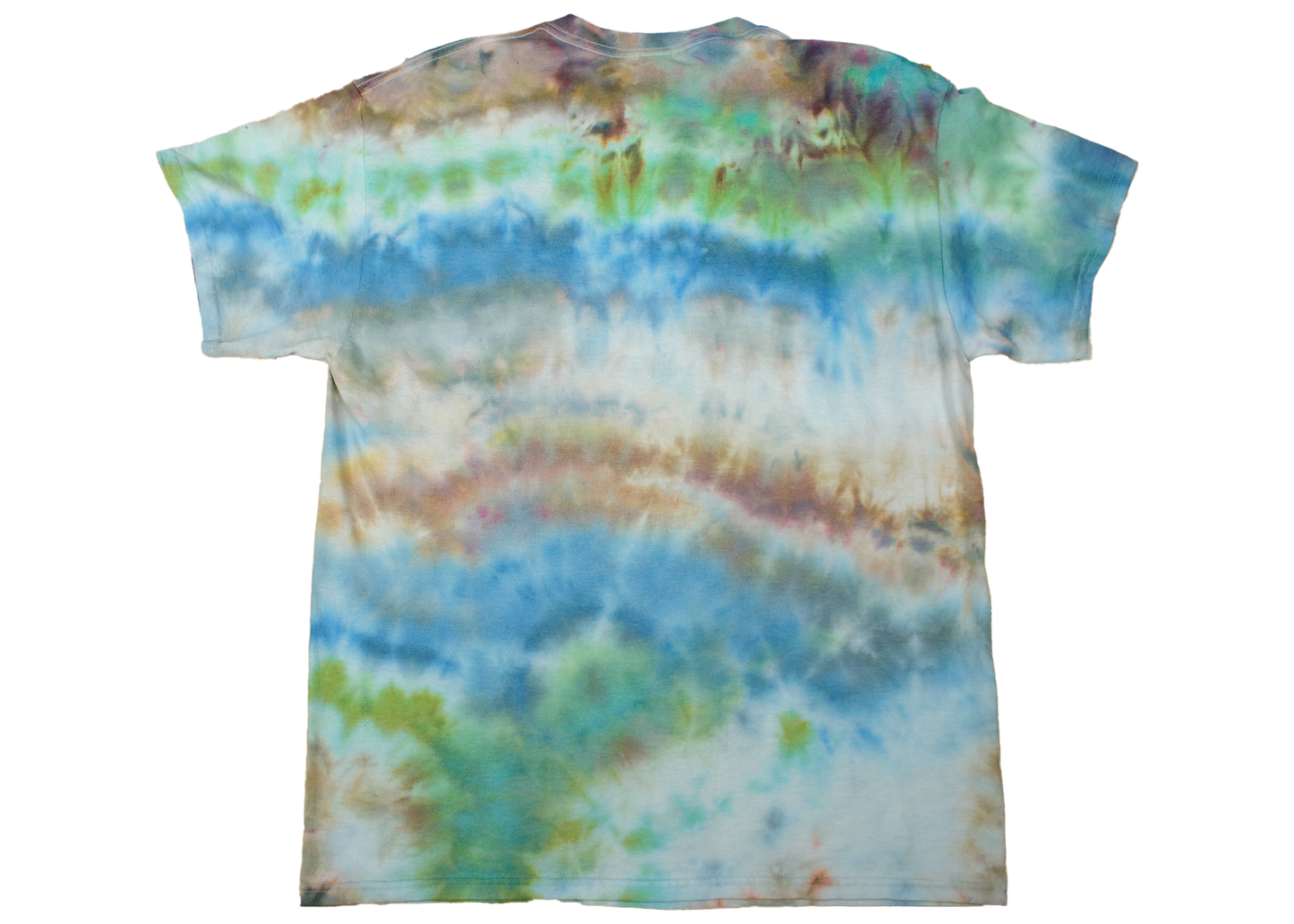 Blue White Future Wave Blue Green Tie Dye