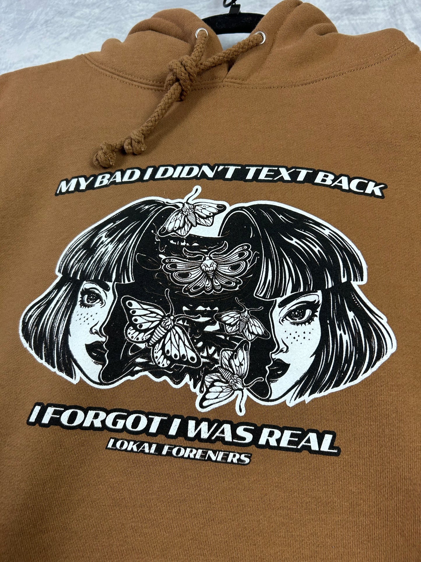 Disassociated Premium Brown Hoodie (Medium)