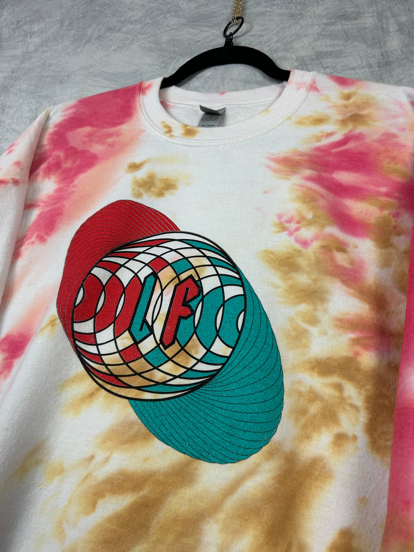 3D Optics Tie Dye Crewneck