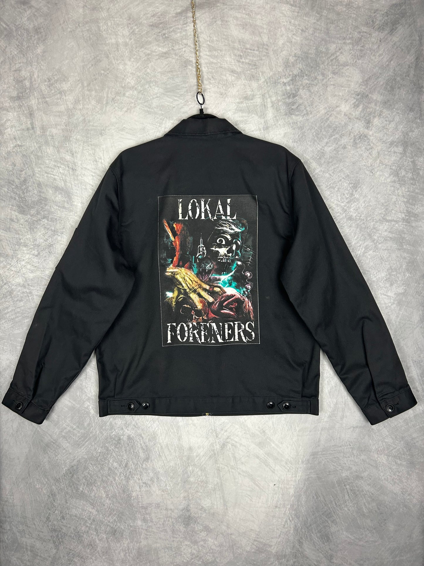 Custom Black LF Dickies Eisenhower Freakshow Jacket *Size L